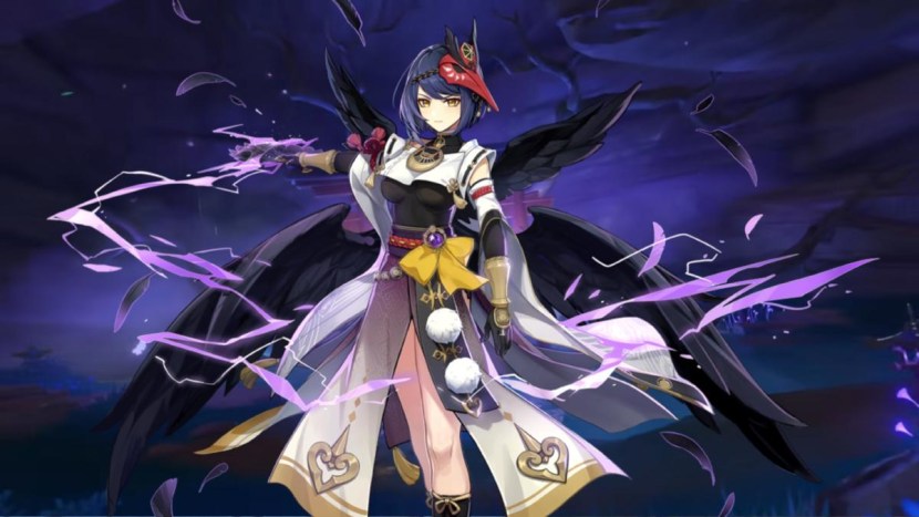 Anime girl in a mask