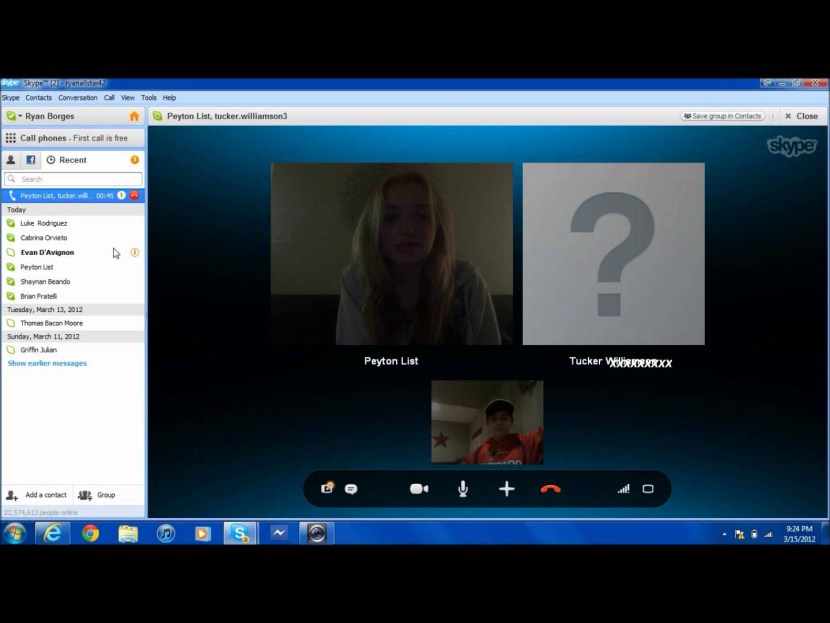 Naked girls on Skype