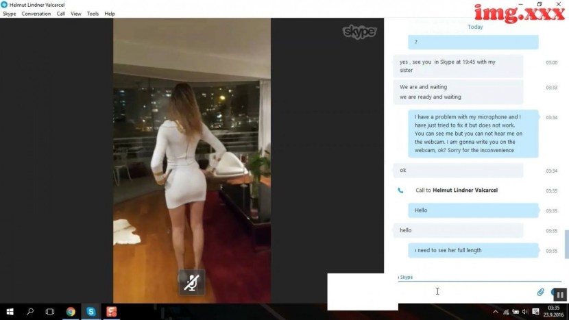 Divorce of girls on Skype