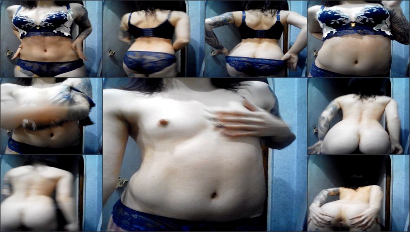 The girl undressed on Skype