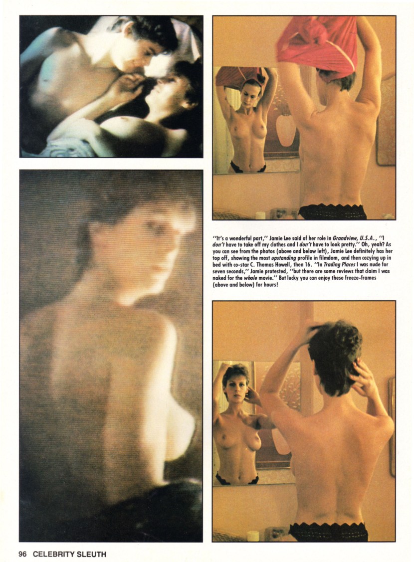 Naked priest Jamie Lee Curtis