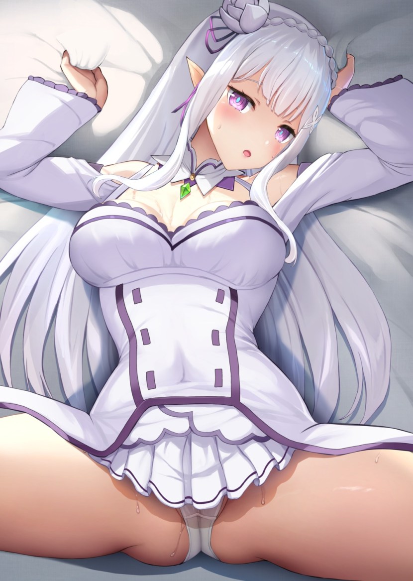 Re zero echidna and Emilia Hentai