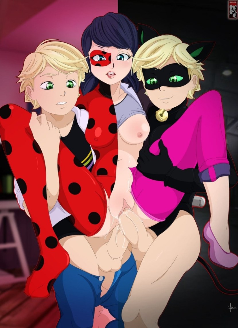 Hentai lady bug Marinette and ala