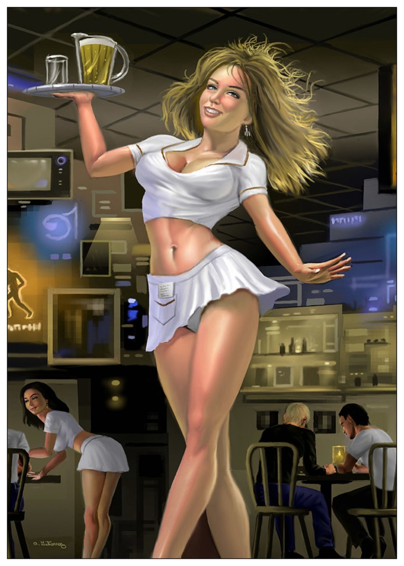 The waitress is joke