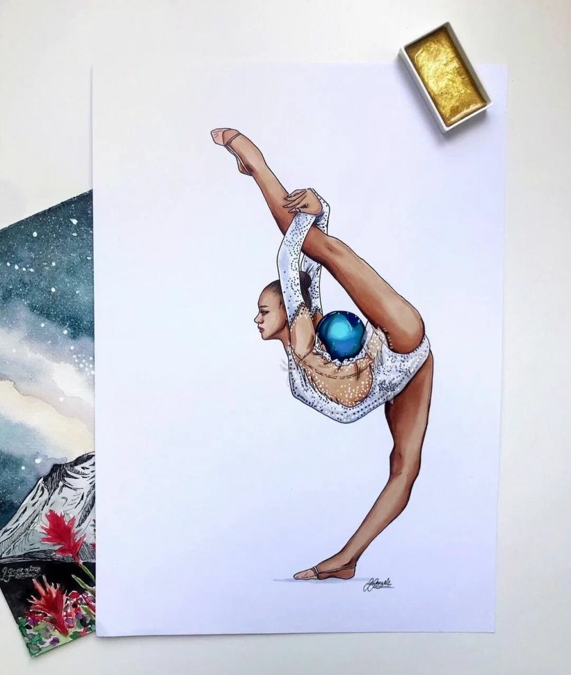 Cartoon gymnasts