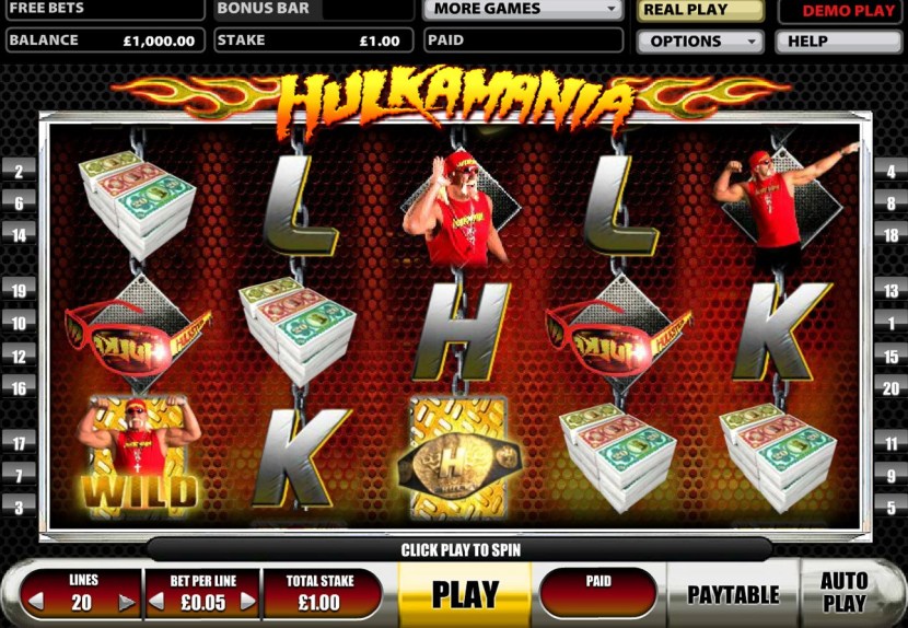 Slot machines Hulk 50 lines