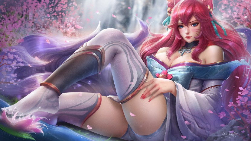 League of Legends Kindred Spirit Blossom Hentai