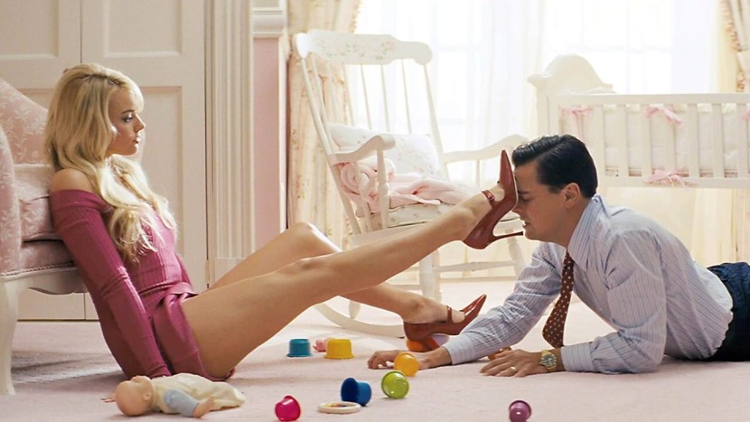 Margo Robbie Wolf with Wall Street