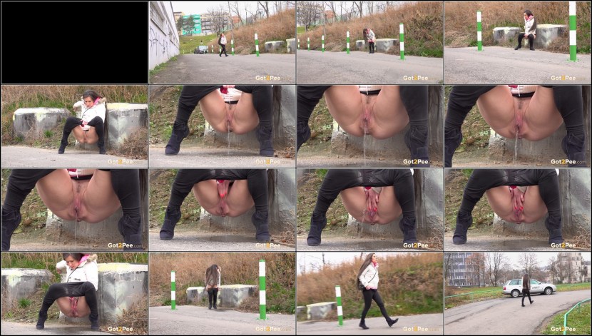 Powerful Pissing Women on the street
