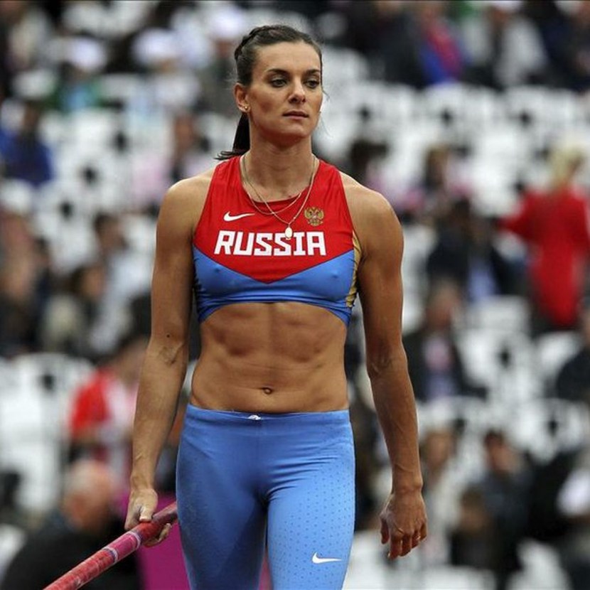 Elena Isinbaeva in her youth
