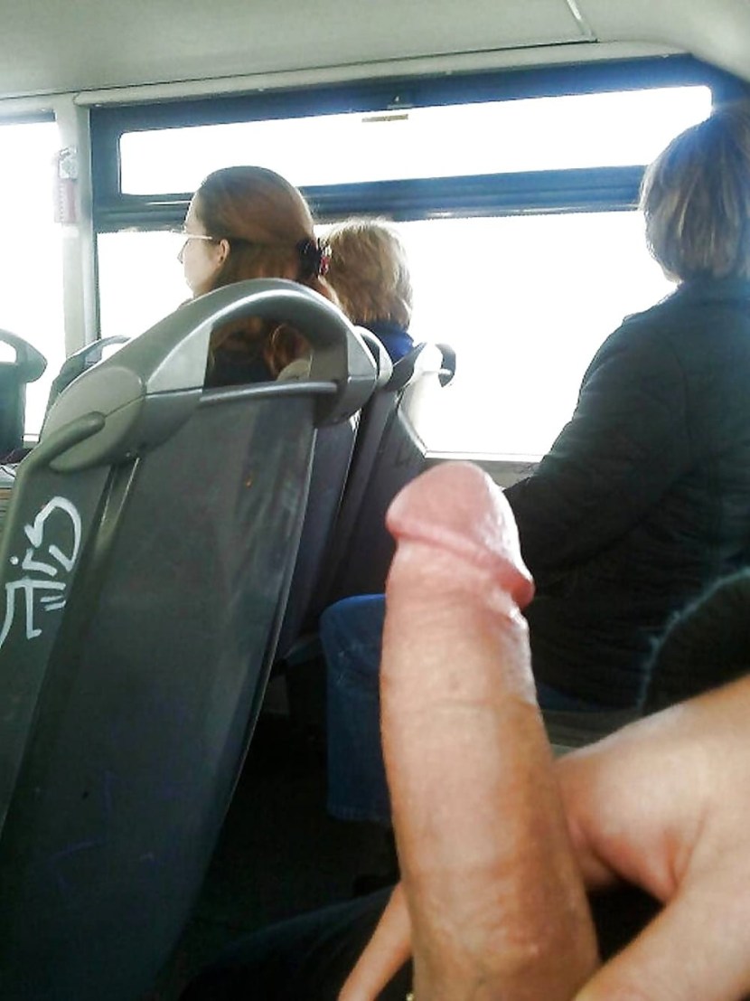 Huge cock in a public place