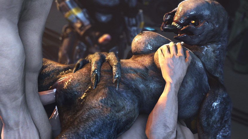 Hentai Ksenomorph Queen SFM Halo Sangheili