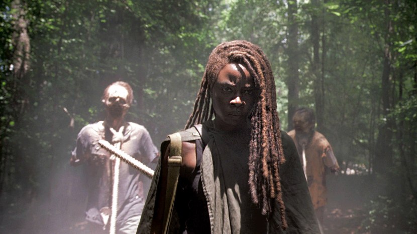 Son Mishon and Rick Walking dead