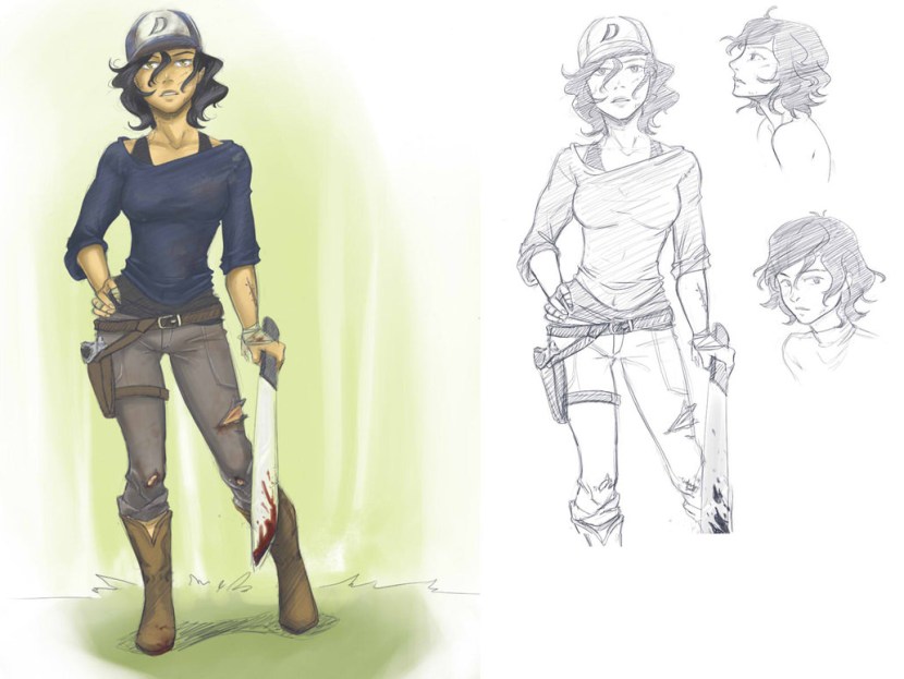The Walking Dead Clementine Zombie Art
