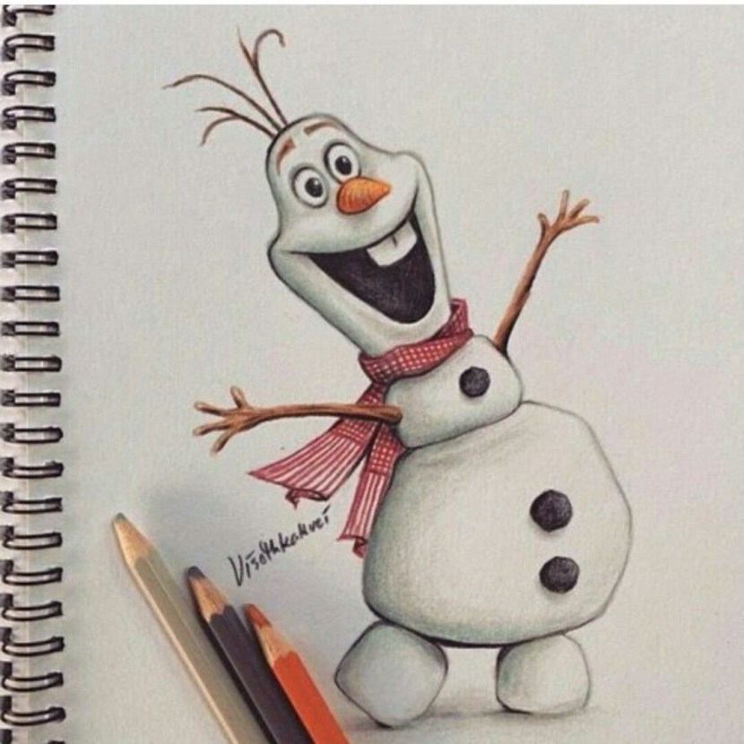 Figures by markers of cartoon heroes