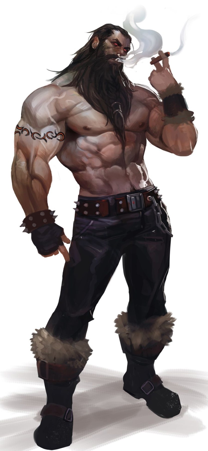 Snowman with a pencil for sketching