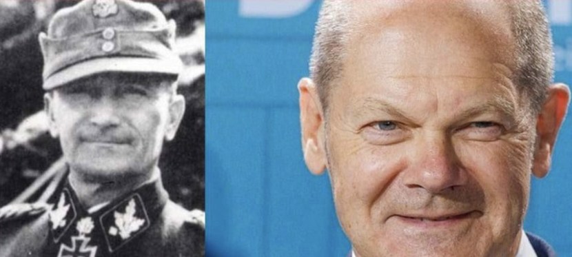 Olaf Sholtsian grandson of the SS General The current chancellor