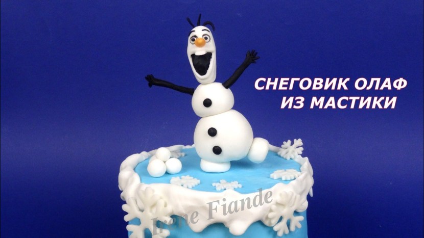 Olaf from sugar mastic