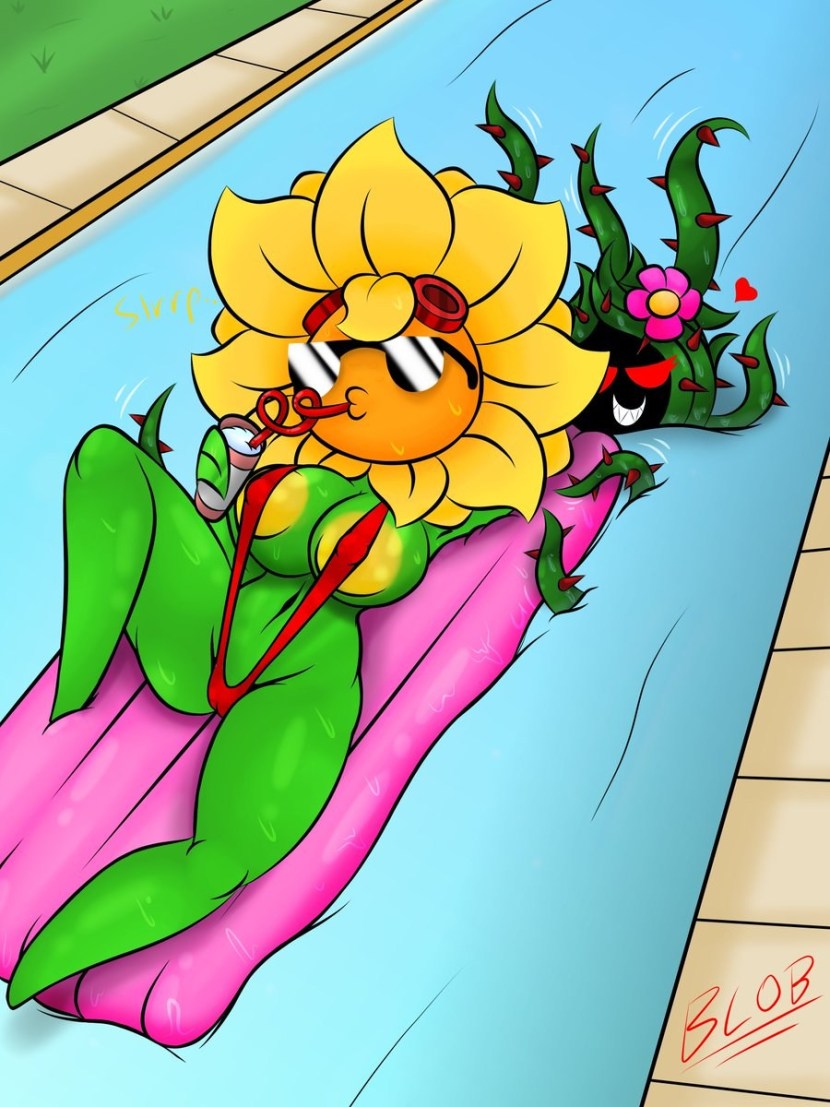 PVZ Heroes Solar flash Rule34