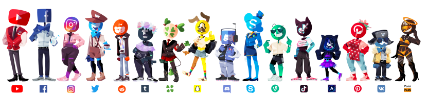 Social Media Personified Arts