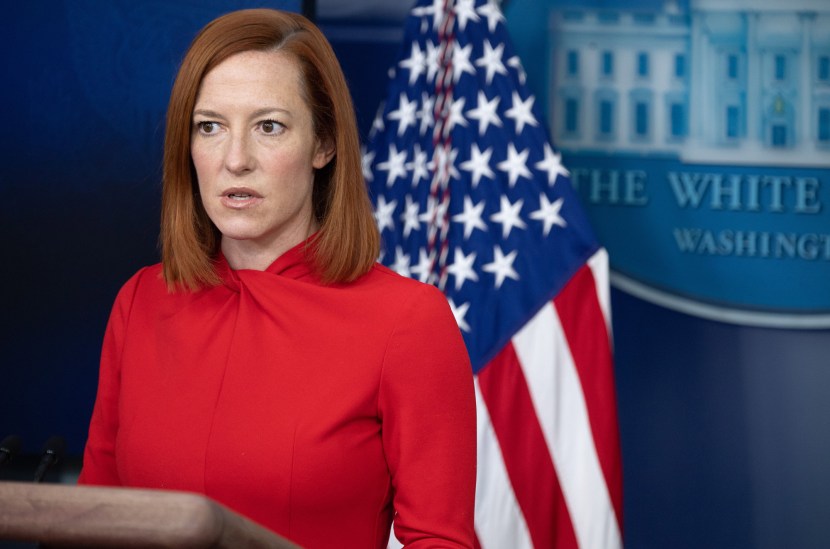 Jennifer Psaki under a skirt