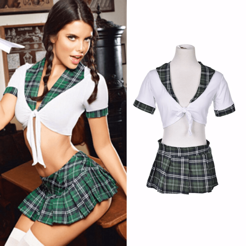 Erotic schoolgirl's erotic costume