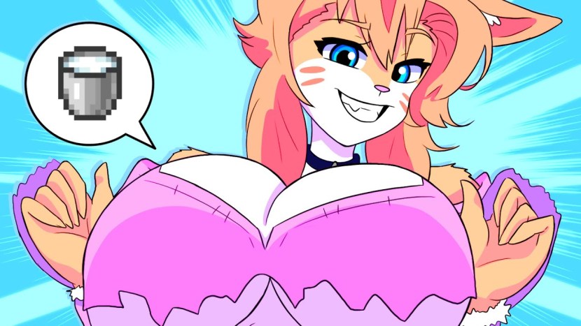 Girl robot in full height