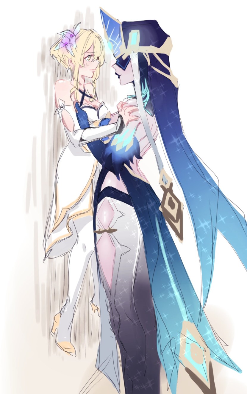 Genshin Impact Mirror Virgin Fatui Art