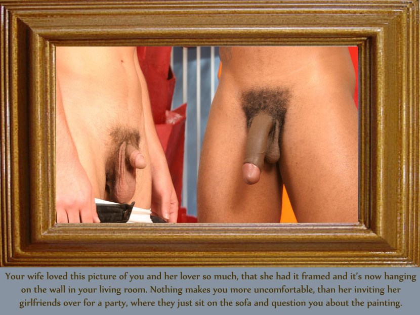 The woman compares the members