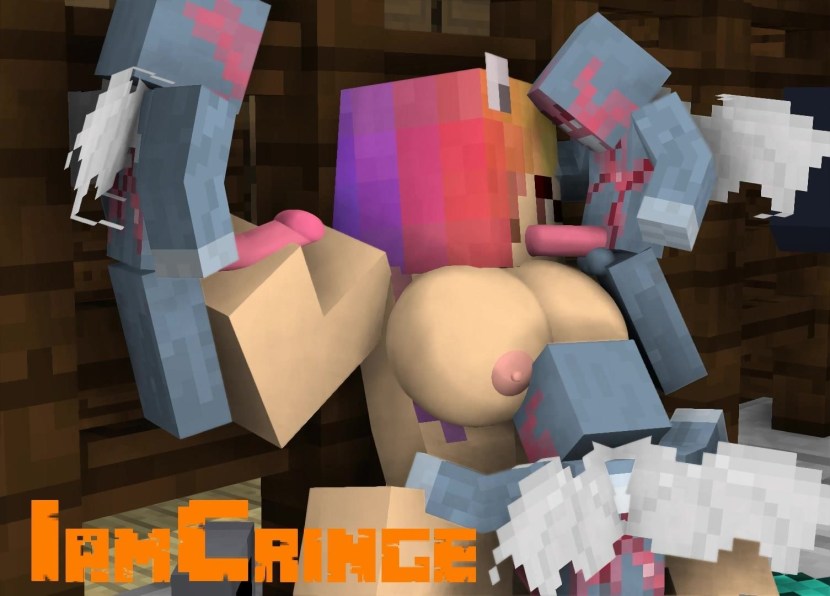 Naked in Minecraft Lesbian