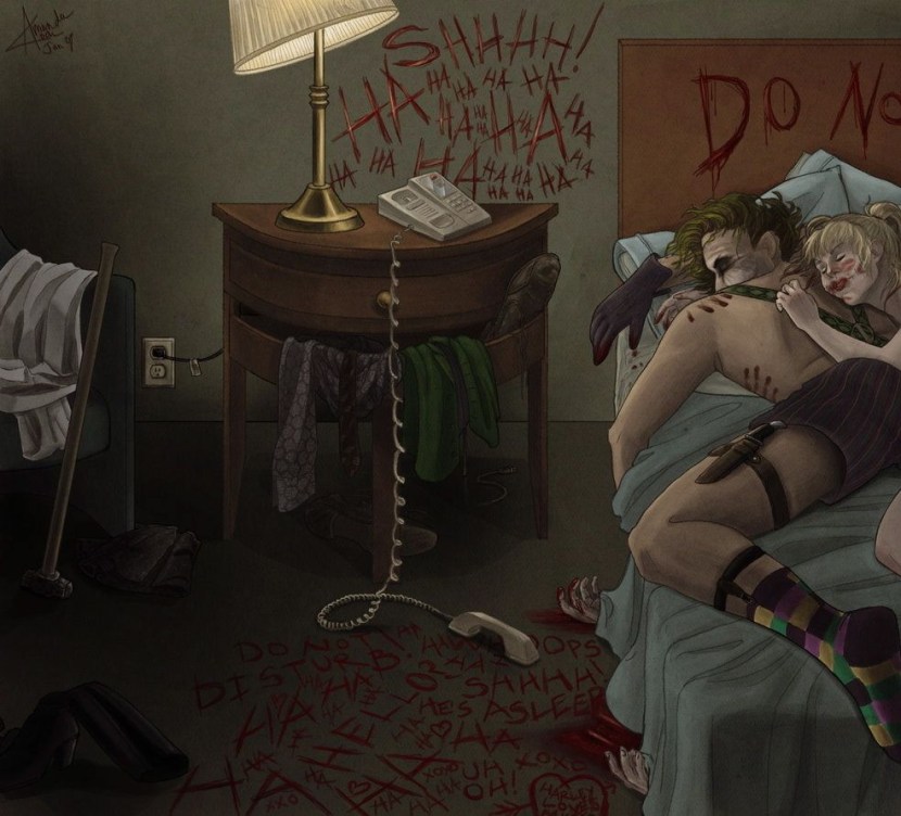 Harley Quin and Joker Erotic art