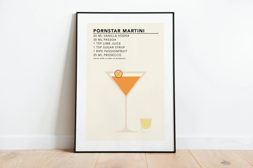Martini and Zekokko cocktail