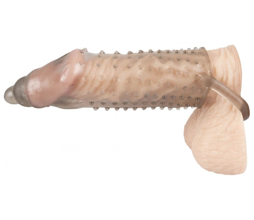 Male penis in condom