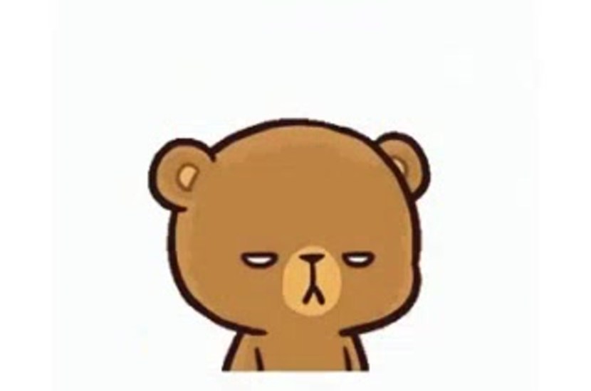 Stickers Bear is thumping