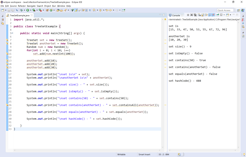 Application development on Java