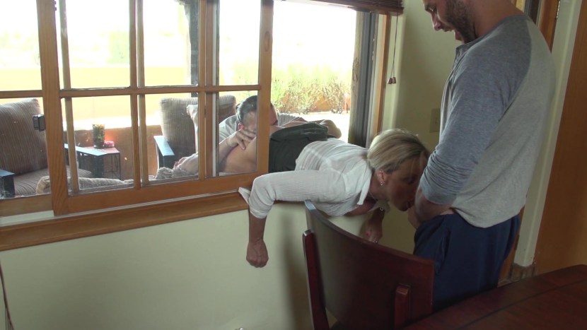 Stuck under the bed fucking