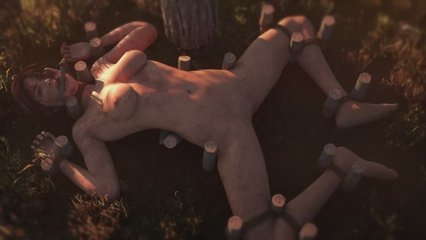 Lara Croft BDSM Machine