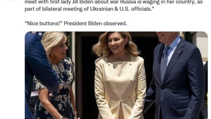 Elena Zelenskaya and Biden