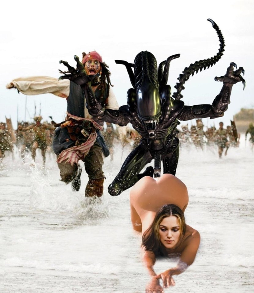 3D comic book fucked pirates