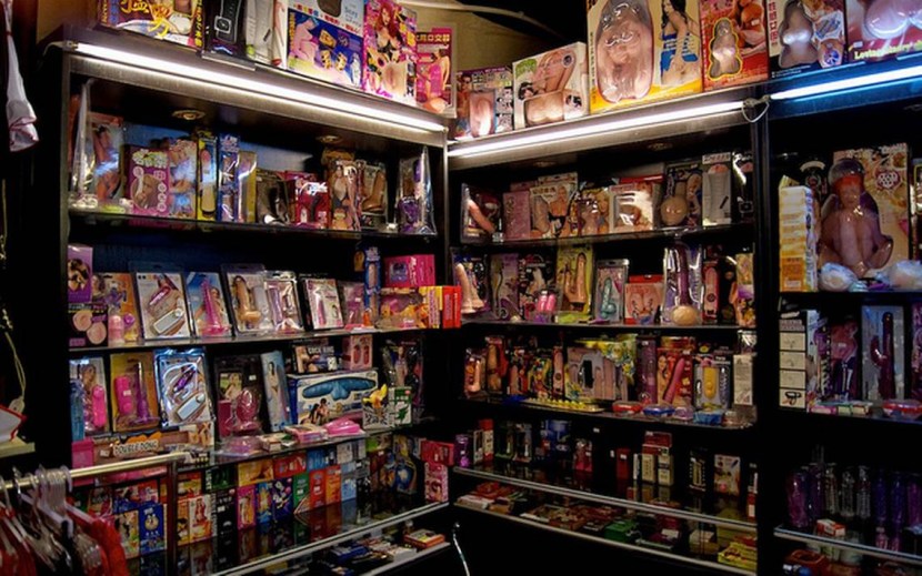 Girl with dumplings in the store