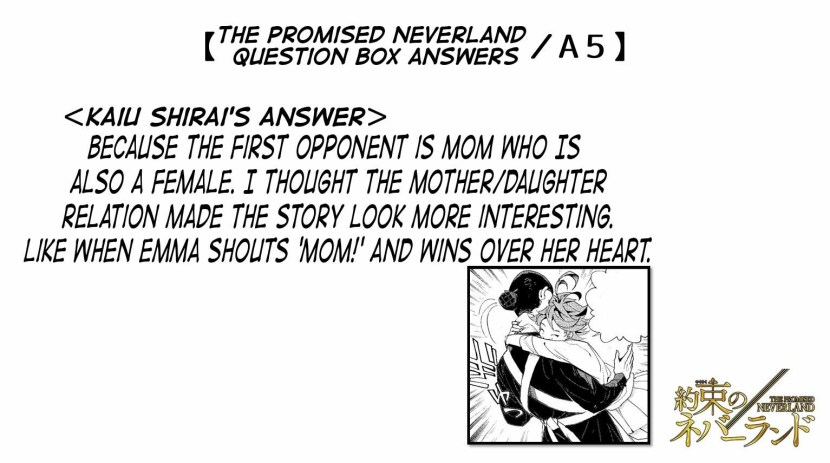 The promised non -ruler Rei and Norman