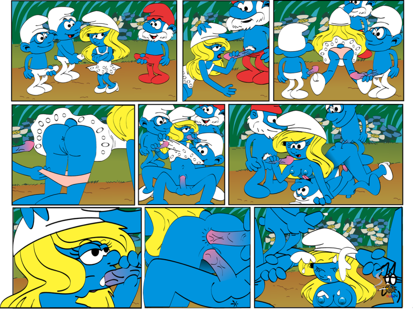 Hentai Smurfiki comic