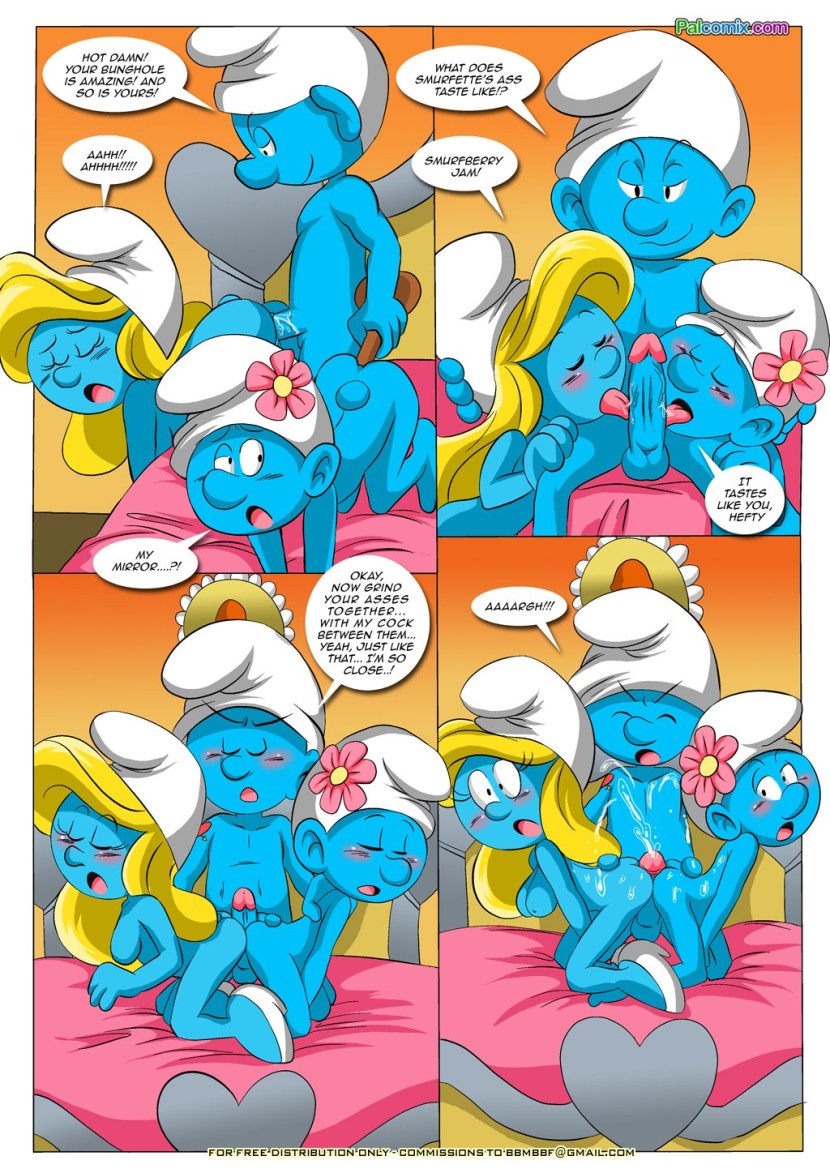 Naked parody of Smurfs