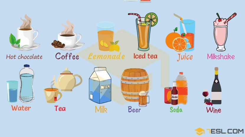 Drawings by markers for sketching food