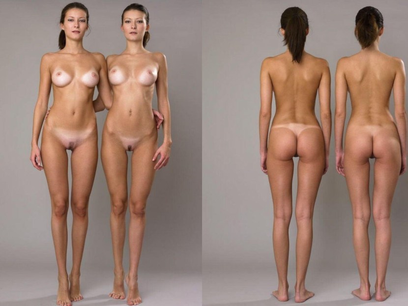 Naked women from different angles