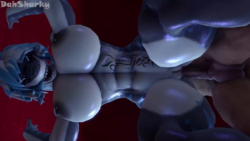 Busty naked furry sharks