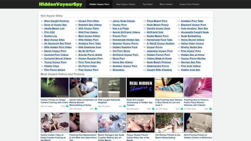 Porn films hidden camera