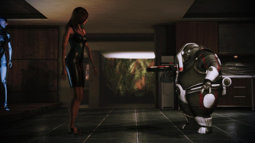 Mass effect hair without a spacesuit