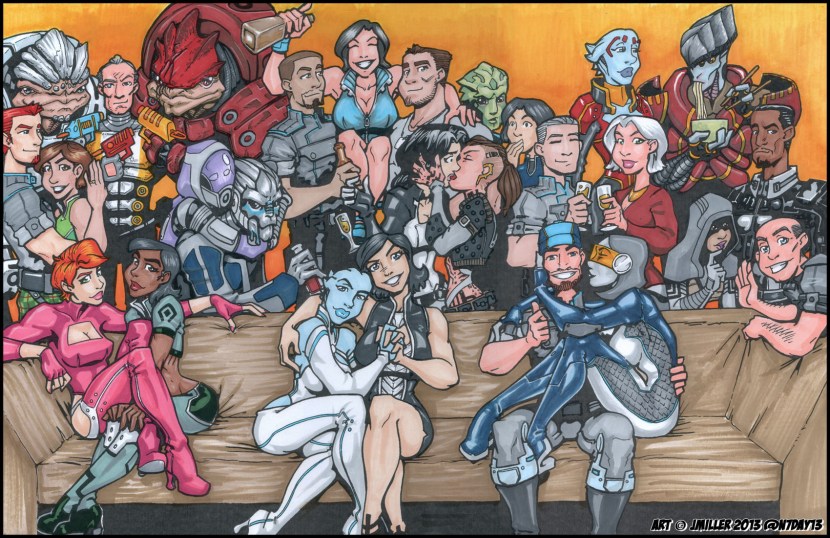 Shepard and Garrus team