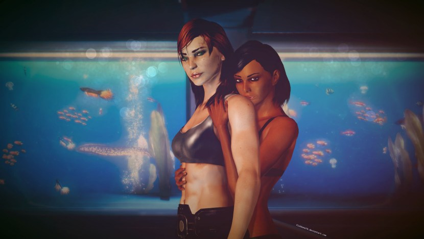 Mass effect Shepard and Samantha